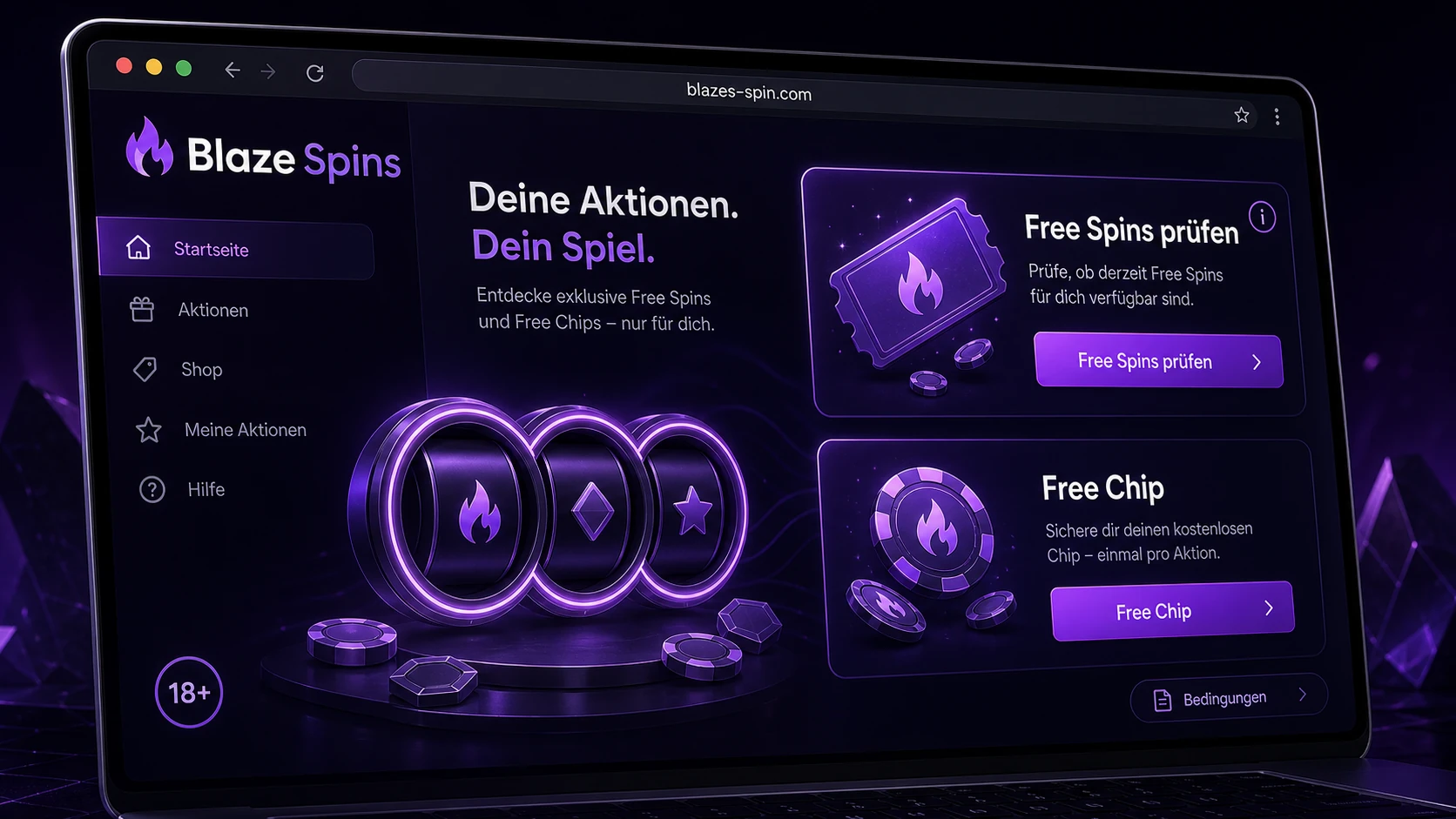 Free Spins, Free Chip und 50-Free-Claims