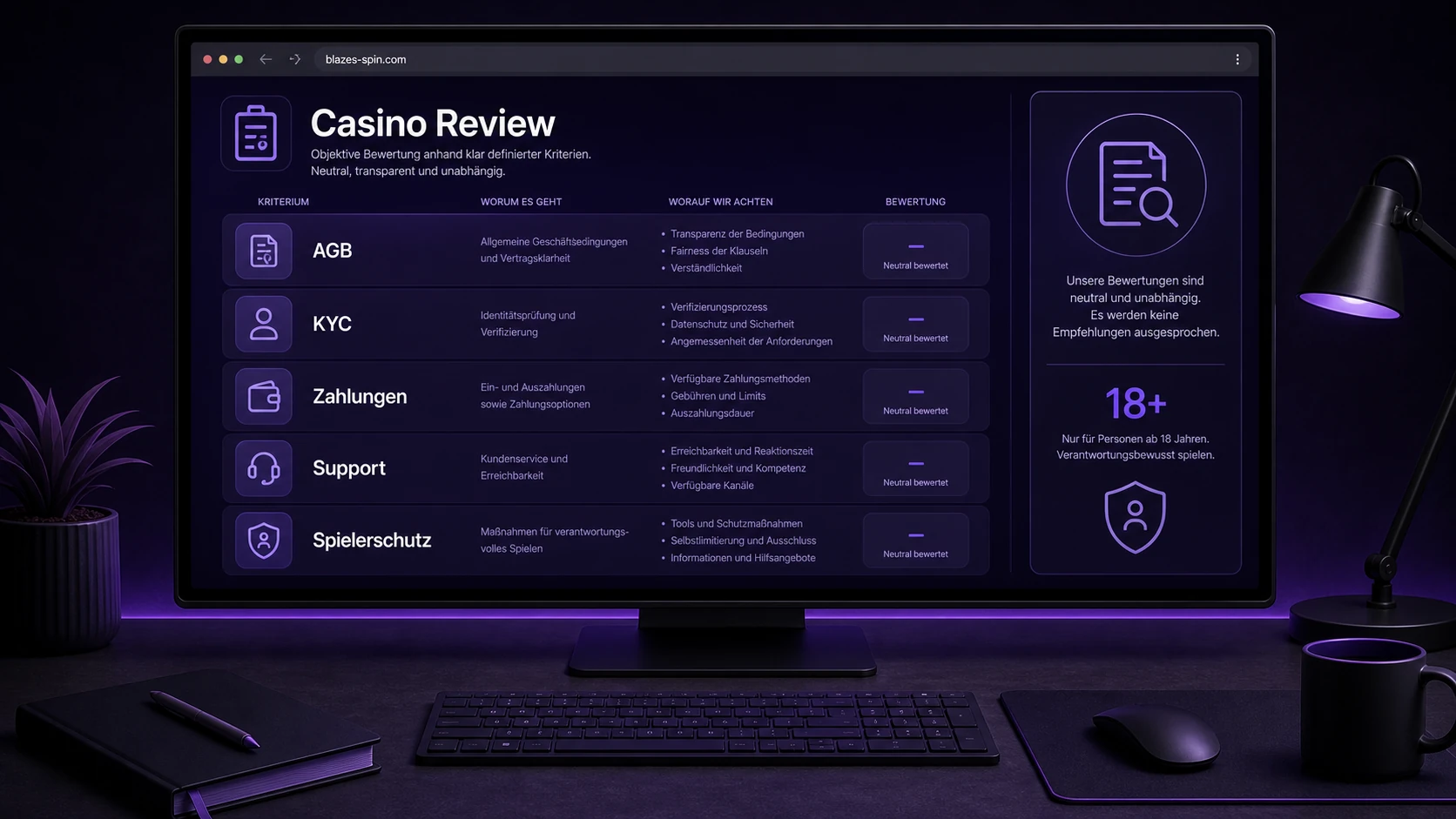 Blaze Spins Casino Review: welche Punkte wichtig sind
