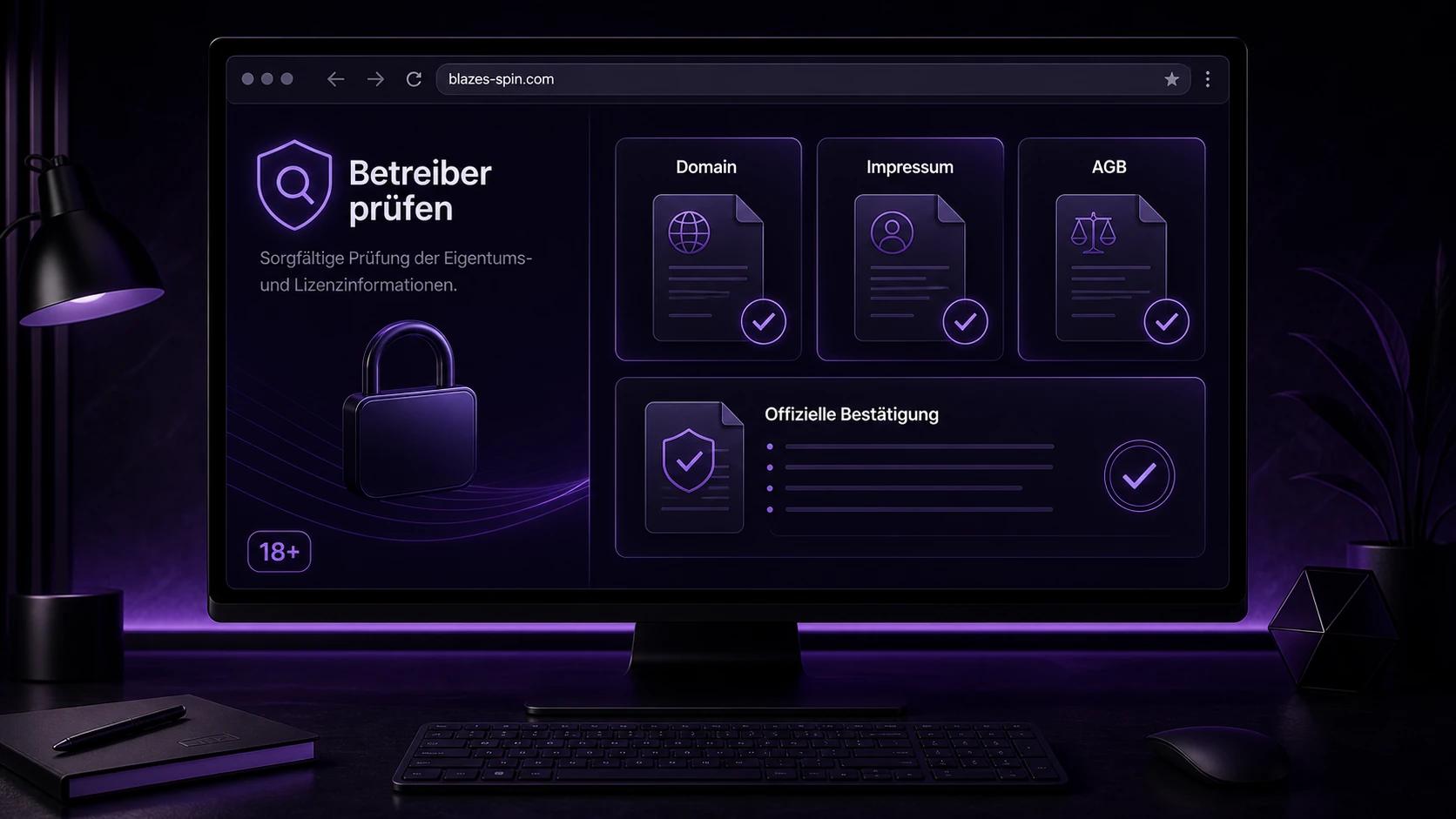 Betreiber, Domain und offizielle Bestätigung prüfen